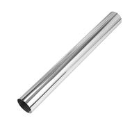 Motoforti 102mm / 4 Inch OD Straight Exhaust Tube DIY Custom Tubing 762mm / 30" Long T316 Stainless Steel Universal Custom Car Modified Exhaust Piping Silver Tone 4" OD Straight Pipe