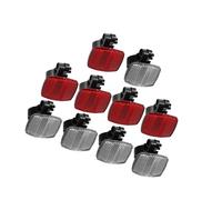 Motoforti 10pcs Bicycle Front Rear Reflector Kit Mountain Bike Red and White Long-lasting