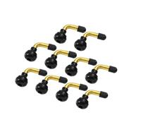Motoforti 10pcs Car Tire Valve Air Tyre PVR70 Valve Stem Bent 90 Degree Angled Long-lasting