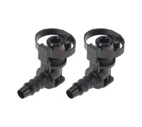 Motoforti 15/64" Fuel Line Quick Connector ID Hose 90 Degree Adapter 2Pcs