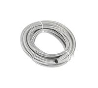 Motoforti 16ft 4AN Braided Stainless Steel CPE Oil Fuel Gas Line Hose Long-lasting