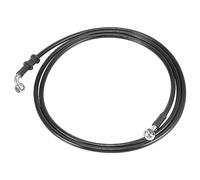 Motoforti 190cm 74.8" Motorcycle Brake Clutch Oil Hose Line Pipe Black