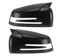 Motoforti 1Pair ABS Left Right Side Mirror Cover Cap Replacement Black for Mercedes-Benz A-Class W176 2012-2017 Ox Horn with Turn Signal Hole Mirror Guard Cover