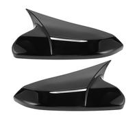 Motoforti 1Pair Gloss Black Ox Horn Side Rearview Mirror Cover Replacement for Honda Civic 10th Gen 2016-2021 Exterior Mirror Caps