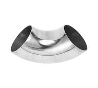 Motoforti 2.35" Inch OD 90 Degree Mandrel Bend Elbow Car Modified Exhaust Pipe Tubing 1.5mm/16GA Thickness 304 Stainless Steel Bend Tube Stair Handrail Piping 60x152x1.5mm