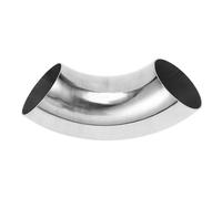 Motoforti 2.5" Inch OD 90 Degree Mandrel Bend Elbow Car Modified Exhaust Pipe Tubing 1.2mm/18GA Thickness 304 Stainless Steel Bend Tube Stair Handrail Piping 63x195x1.2mm