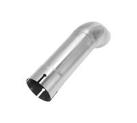 Motoforti 2.75" ID Inlet Turn Down Exhaust Pipe T304 Stainless Steel Surface Polishing Mandrel Bend Elbow Tube 12" Overall Length Suitalbe for 2.8" OD Tailpipes