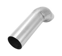 Motoforti 2" ID Inlet Turn Down Exhaust Hose T304 Stainless Steel Surface Polishing Mandrel Bend Elbow Tube 9.1" Overall Length Suitalbe for 2" OD Tailpipes