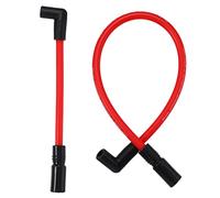 Motoforti 2 Pcs 10.4mm 10mm Spark Plug Wire Kit DYNA-409RD Red Silicone
