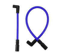 Motoforti 2 Pcs 10.4mm 10mm Spark Plug Wire Kit for Harley Davidson Big Twin FXD Dyna 2000-2017 for Harley-Davidson Softail 1999-2017 Spark Plug Wires Motorcycle DYNA-409BL Blue Silicone