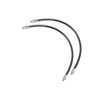 Motoforti 2 Pcs 24 Inch Universal 1/8" NPT Grease Gun Flex Hose - Trailer Flex Grease Hose Extension Non-Slip - Metal Black Long-lasting