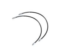 Motoforti 2 Pcs 31 Inch Universal 1/8" NPT Grease Gun Flex Hose - Trailer Flex Grease Hose Extension Non-Slip - Metal Black Long-lasting
