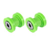 Motoforti 2 Pcs 8mm Chain Tensioner Roller Slider Pulley Wheel Idler Green