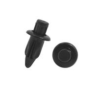 Motoforti 20 Pcs Black 6mm Hole Rivet Fastener Push Pin Clip for Fender Bumper Long-lasting