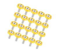 Motoforti 20pcs Car Motorcycle Gold Tone M6 Fender Bumper Washer Bolt Long-lasting