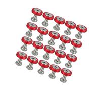 Motoforti 20pcs Motorcycle Red Fender Bumper Washer Bolt Nuts Kit Fastener Long-lasting