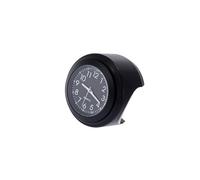 Motoforti 22-25mm 7/8" to 1" Motorcycle Handlebar Mount Watch Dial Clock Set with Anti-Skid Pad Wrench Universal Waterproof Black Long-lasting