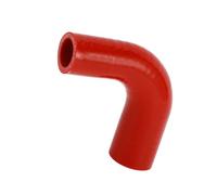 Motoforti 25mm-32mm/0.98"-1.26" ID 90mm/3.54" Length 90 Degrees Silicone Elbow Hose 5mm Thickness 4-Ply Reinforced High Temp Turbo Intercooler Intake Pipe Universal Red 1 Pc