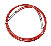 Motoforti 2pcs 10ft 3 Meter 118 Inch Marine Type 3300 / 33C Throttle Shift Remote Control Box Cable for Yamaha Outboard Engine Boat Motor Steering System Red