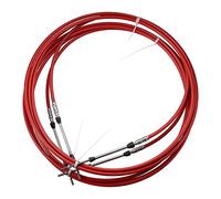 Motoforti 2pcs 16ft 5 Meter 197 Inch Marine Type 3300 / 33C Throttle Shift Remote Control Box Cable for Yamaha Outboard Engine Boat Motor Steering System Red