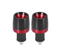 Motoforti 2pcs 18mm Handlebar End Caps Plug Bar End for Motorcycle Red