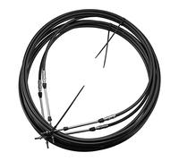 Motoforti 2pcs 20ft 6 Meter 236" Marine Type 3300 / 33C Throttle Shift Remote Control Box Cable for Yamaha Outboard Engine Boat Motor Steering System Black