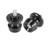 Motoforti 2pcs 47x35mm 8mm 6mm M8x1.25 M6x1.0 Black Motorcycle Swingarm Spools