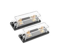 Motoforti 2pcs Black Car Audio 60 Amp ANL Fuse with In-Line Holder Fusible Long-lasting