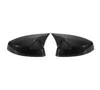 Motoforti 2x Left Right Side Ox Horn Wing Mirror Cover, Rear View Mirror Cap for Audi A3 2014-2020, for Audi RS3 2015-2020, for Audi S3 2017-2020, Exterior Door Mirror Housing, Glossy Black