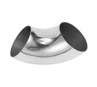 Motoforti 3.15" Inch OD 90 Degree Mandrel Bend Elbow Car Modified Exhaust Pipe Tubing 1.5mm/16GA Thickness 304 Stainless Steel Bend Tube Stair Handrail Piping 80x185x1.5mm