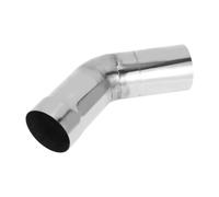 Motoforti 3.15" OD 45 Degree Mandrel Exhaust Tube Car Exhaust Pipe Mandrel Bend DIY Custom Tubing Pipe 5.91" Leg Length T304 Stainless Steel Silver Tone