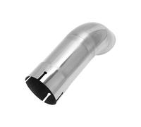 Motoforti 3.5" ID Inlet Turn Down Exhaust Pipe T304 Stainless Steel Surface Polishing Mandrel Bend Elbow Tube 12" Overall Length Suitalbe for 3.5" OD Tailpipes