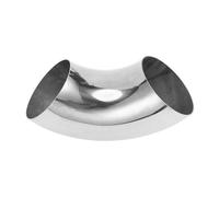 Motoforti 3.5" Inch OD 90 Degree Mandrel Bend Elbow Car Modified Exhaust Pipe Tubing 1.5mm/16GA Thickness 304 Stainless Steel Bend Tube Stair Handrail Piping 89x230x1.5mm