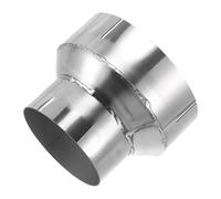 Motoforti 3.5"OD to 5"OD Mandrel Exhaust Bend Elbow Concentric Reducer T304 Stainless Steel Pipe Adapter 4 Inch Length Silver Tone