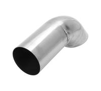 Motoforti 3" ID Inlet Turn Down Exhaust Hose T304 Stainless Steel Surface Polishing Mandrel Bend Elbow Tube 9.1" Overall Length Suitalbe for 3" OD Tailpipes