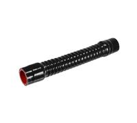 Motoforti 35mm 1.38" ID 300mm 11.81" Length 0° Car Threaded Coolant Hose | Black Red, Silicone Hose, Universal for Cars Vehicles, Durable Material, Stylish Design