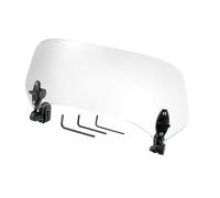 Motoforti 37cm Clear Lens Motorcycle Windshield, Adjustable Clip Wind Deflector Windshield Extension Universal Fit for Most Motorcycles & Scooters
