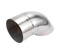 Motoforti 4" ID Inlet Turn Down Exhaust Tip 9" Inch 230mm Overall Length Silver Tone T304 Stainless Steel 4" Outlet OD Tailpipe Tip Surface Polishing Mandrel Bend Elbow Tube
