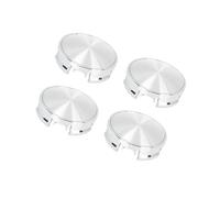 Motoforti 4 Pcs 62mm 4 Lugs Silver Tone Car Wheel Center Caps Hub Cover Caps Long-lasting