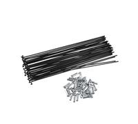 Motoforti 40 Pcs Bicycle Steel Spokes 14G Bike Spoke 185mm Length with Nipples Long-lasting