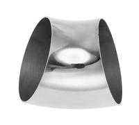 Motoforti 45 Degree Mandrel Bend Elbow Car Modified Exhaust Pipe Tubing Piping 3.5" Inch OD Thickness 1.2mm/18GA 89x115x1.2mm 201 Stainless Steel Silver Tone