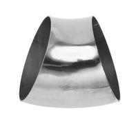 Motoforti 45 Degree Mandrel Bend Elbow Car Modified Exhaust Pipe Tubing Piping 4.45" Inch OD Thickness 1.5mm/16GA 114x140x1.5mm 304 Stainless Steel Silver Tone