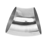 Motoforti 45 Degree Mandrel Bend Elbow Car Modified Exhaust Pipe Tubing Piping 4" Inch OD Thickness 2.0mm/14GA 102x140x2.0mm 304 Stainless Steel Silver Tone