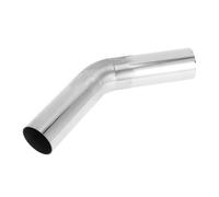 Motoforti 45 Degree Mandrel Exhaust Pipe DIY Custom Car Modified Exhaust Pipe Tubing Piping 57mm/2.25" OD 150mm/5.91" Length T316 Stainless Steel Silver Tone