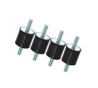 Motoforti 4pcs M8 Anti Vibration Rubber Isolator Mount 30x30mm for Car Engines Long-lasting
