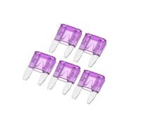 Motoforti 5 Pcs Mini 3AMP APM/ATM Universal Car Fuse Blade Style Fuses Short Circuit Protection - Automotive Car Boat Truck SUV RV - Plastic Metal Purple Long-lasting
