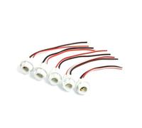 Motoforti 5 Pcs White W5W T10 Car Light Socket Lamp Bulb Holder Wire Harness Connector Long-lasting