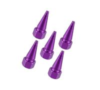 Motoforti 5pcs Purple Car Spike Wheel Tyre Tire Valve Air Stem Cap Cover Long-lasting