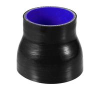 Motoforti 63mm-83mm2.48"-3.27" ID 3" Length Silicone Straight Coupler Hose 4.5mm Thickness Silicone Reducer Straight Coupler Hose Universal Black 1PC