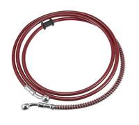 Motoforti 74.8" Stainless Steel Motorcycle Hydraulic Brake Line Oil Hose Red
